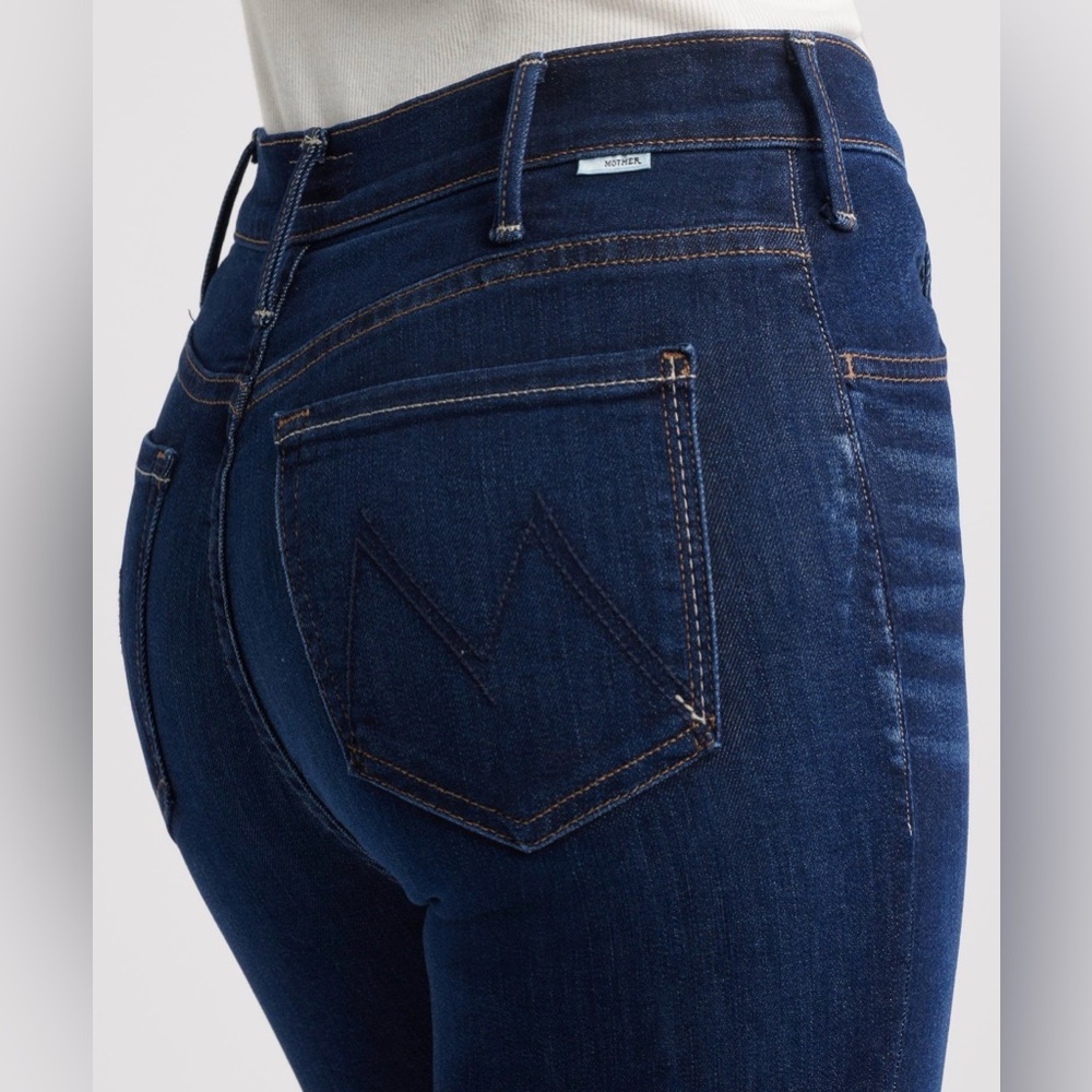 Mother Lil’ Hustler Ankle Dark Blue Denim Jeans Women’s Size 28 - Picture 10 of 10